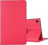 Voor Samsung Galaxy A7 Lite T220 360 graden rotatie Litchi Texture Flip Leather Case met houder (Rose Red)