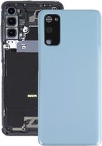 Batterij-achterklep met cameralensafdekking voor Samsung Galaxy S20 (blauw)