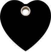 Heart I plastic dierenpenning small/klein 2,01 cm x 2,01 cm RedDingo