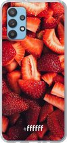 6F hoesje - geschikt voor Samsung Galaxy A32 4G -  Transparant TPU Case - Strawberry Fields #ffffff