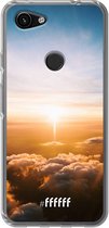 6F hoesje - geschikt voor Google Pixel 3a -  Transparant TPU Case - Cloud Sunset #ffffff