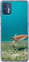 6F hoesje - geschikt voor Motorola Moto G9 Plus -  Transparant TPU Case - Turtle #ffffff