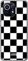 6F hoesje - geschikt voor Xiaomi Mi 11 -  Transparant TPU Case - Checkered Chique #ffffff