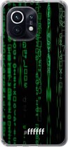 6F hoesje - geschikt voor Xiaomi Mi 11 -  Transparant TPU Case - Hacking The Matrix #ffffff
