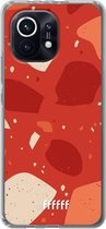 6F hoesje - geschikt voor Xiaomi Mi 11 -  Transparant TPU Case - Terrazzo N°4 #ffffff