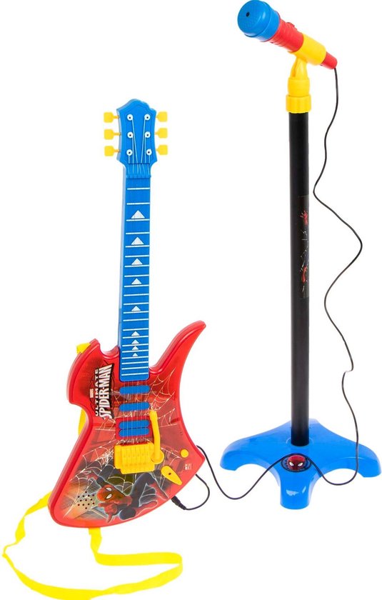 Ensemble micro et guitare Spiderman