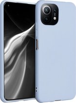 kwmobile telefoonhoesje geschikt voor Xiaomi 11 Lite (5G) NE / Mi 11 Lite (5G) - Hoesje voor smartphone - Back cover in mat lichtblauw