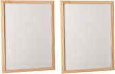 2x stuks whiteboards voor kantoor of thuis 30 x 40 cm