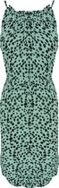 Cheetah Halter Dress Groen