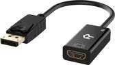 HDMI naar Displayport - ZINAPS DisplayPort auf HDMI-adapter, 4K Auflösungs Konverter mit Audio, Schwarz