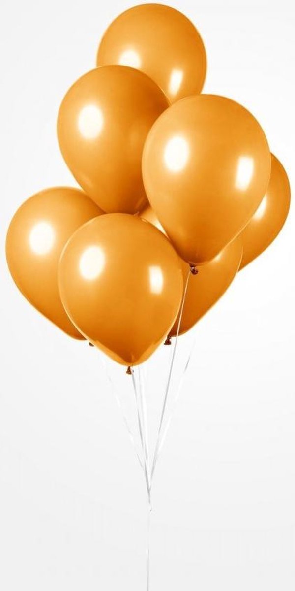 Latex ballonnen oranje 12 inch 25 stuks.