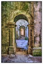 Oude stenen doorgang - Foto op Akoestisch paneel - 150 x 225 cm