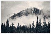 Misty Mountain Forest - Foto op Akoestisch paneel - 150 x 100 cm