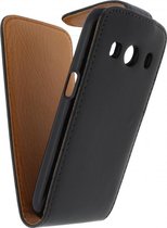 Samsung Galaxy Ace 4 Hoesje - Xccess - Serie - Kunstlederen Flipcase - Zwart - Hoesje Geschikt Voor Samsung Galaxy Ace 4