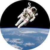 Bruce McCandless first spacewalk (ruimtevaart) - Foto op Behangcirkel - ⌀ 80 cm