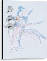 Canvas  - Gedroogde Bloemen - 75x100cm Foto op Canvas Schilderij (Wanddecoratie op Canvas)