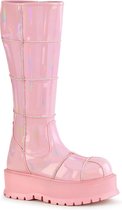 Demonia Kniehoge laarzen -37 Shoes- SLACKER-230 US 7 Roze