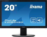 iiyama ProLite E2083HSD-B1 LED display 49,5 cm (19.5") 1600 x 900 Pixels HD+ Zwart