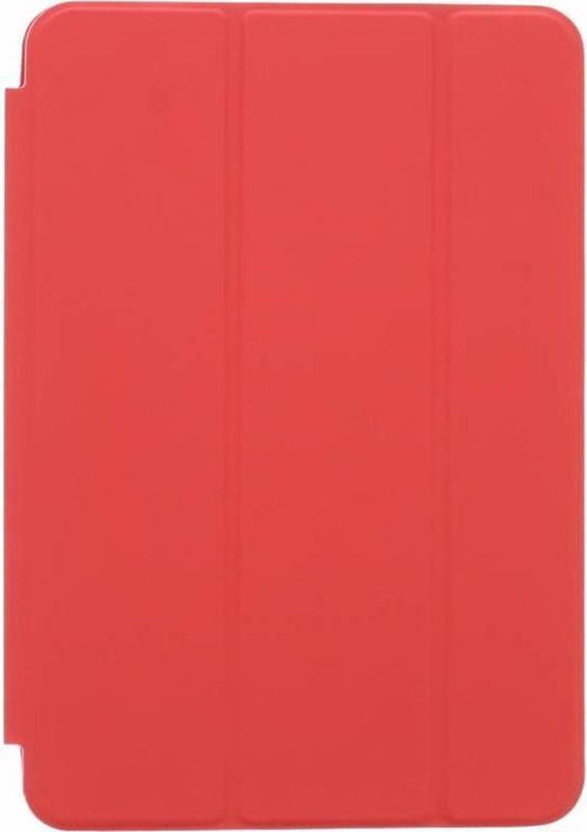 Tablethoes Geschikt voor Apple iPad 10.2 2019/2020/2021 Tri-Fold - Multi-Stand Case - Smartcase - Smart Cover - Hoesje - Beschermcase - Rood