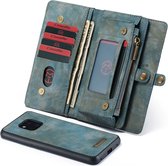 Huawei Mate 20 Pro Hoesje - Caseme - Luxe Wallet Serie - Kunstlederen Bookcase / 2in1 Case - Blauw - Hoesje Geschikt Voor Huawei Mate 20 Pro