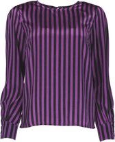 Blouse Ania Paars/Zwart