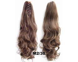 Brazilian Paardenstaart - Ponytail Haar Extensions Wavy - Rood Bruin M2/30