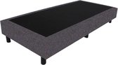 Bedworld Boxspring 80x220 - Linnenlook - Donker grijs (S05)