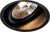 QAZQA impact - Moderne Inbouwspot - 1 lichts - Ø 98 mm - Zwart - Woonkamer | Slaapkamer | Keuken