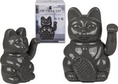 Wuivende Kat Lucky Cat Grijs