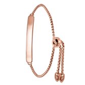 Lucardi - Shades by Kate - Stalen plaatarmband roseplated