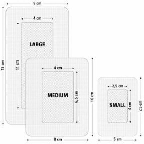 Iets R vat HeltiQ Eilandpleister Small 7,5 cm x 5 cm 8 stuks | bol.com