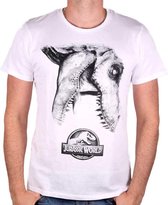 Jurassic World - Tyrannosaur Logo White T-Shirt M