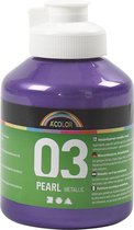 A-Color acrylverf. violet. afm 03. metallic. 500 ml/ 1 fles