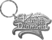 King Diamond Keychain Logo Argenté