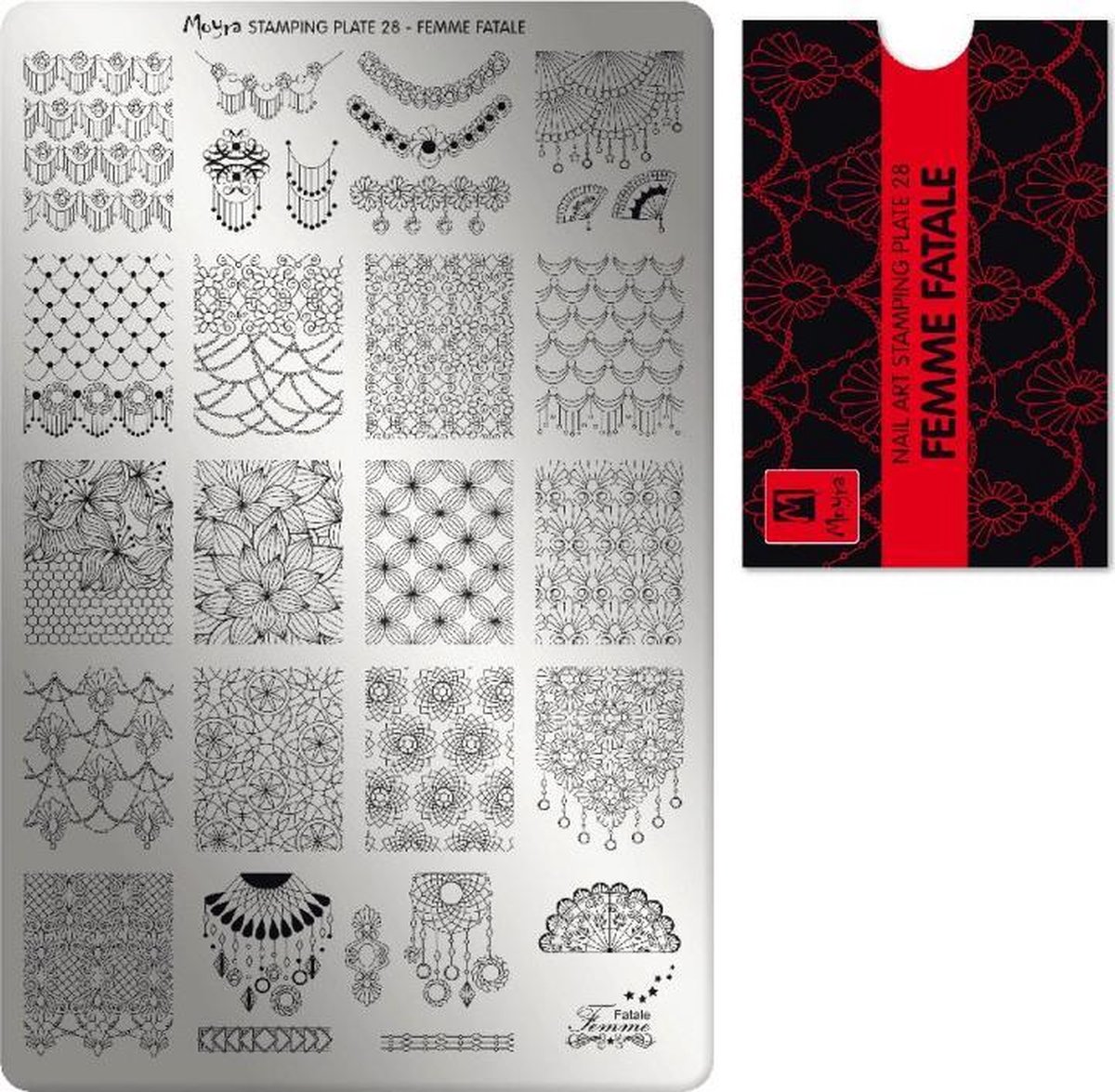 Goedkoopste Moyra Stamping Plate 28 Femme Fatale