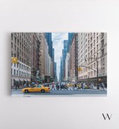 Streets of New York City - Foto Prent Canvas Schilderijen (Wanddecoratie woonkamer / slaapkamer) -