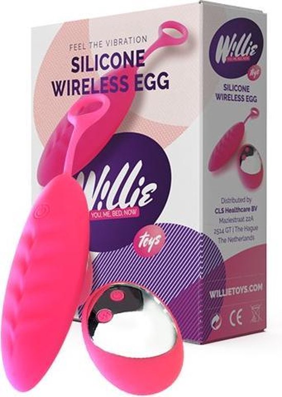 Foto: Willie toys vibrerend eitje silicone wireless egg lengte 9 3 cm 10 vibratiestanden tot 10 meter te besturen waterdicht