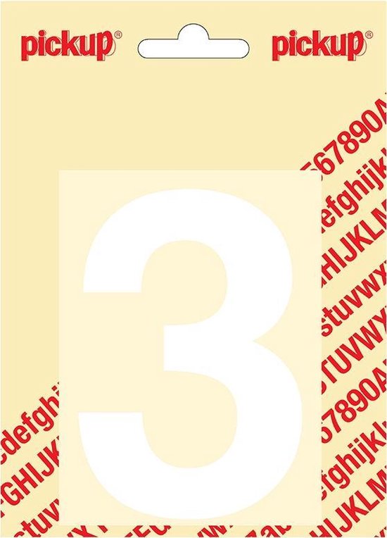 Pick-up bonhomme allumette Helvetica 100 mm - blanc 3