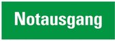 Pickup kunststoff Schild 33x12 cm SK NOTAUSGANG