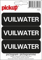 Pickup Pictogram 10x3,3 cm - Vuilwater 3x