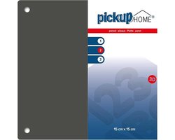 Pickup 3D Home plaat grijs acrylaat 3 mm - 15x15 cm