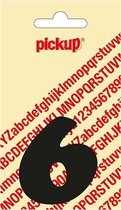Pickup plakcijfer CooperBlack 60 mm - zwart 6