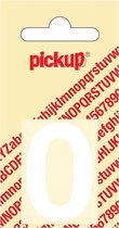 Pickup plakcijfer Helvetica 40 mm - wit 0