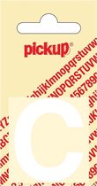 Pickup plakletter Helvetica 40 mm - wit C