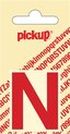Pickup plakletter Helvetica 40 mm - rood N
