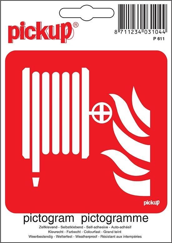 Agent d'extinction Pick-Up Pictogram Place - 10 x 10 cm