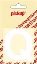Pickup plakletter Helvetica 60 mm - wit Q