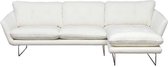 Loungebank Kuddar chaise longue rechts - stof Alpine Ivory wit 101 - 2,71 x 1,60 mtr breed