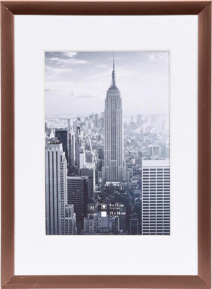 Henzo Fotolijst - Henzo - Manhattan - Fotomaat 13x18 cm - Brons