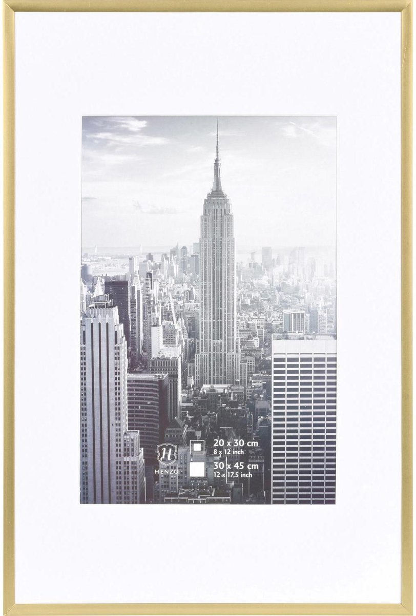 Henzo Fotolijst - Henzo - Manhattan - Fotomaat 30x45 cm - Goud